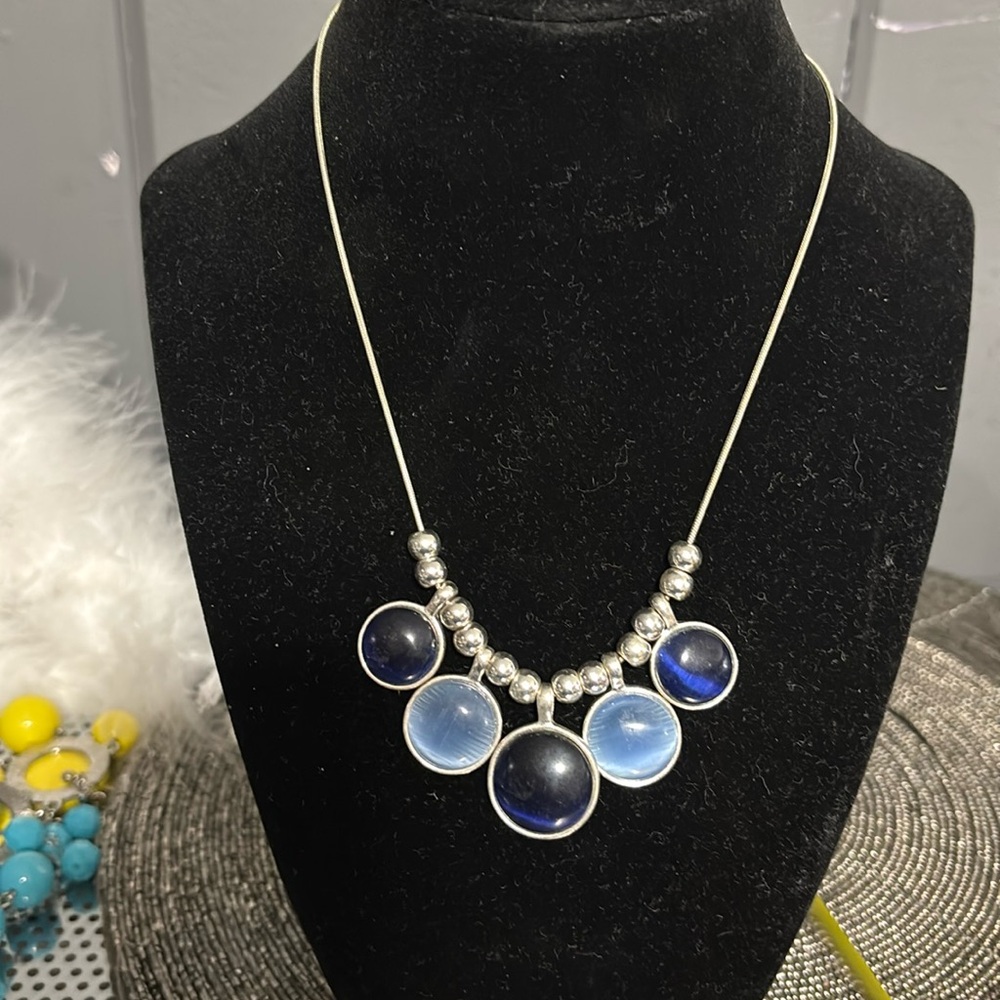 Blue and Silver Necklace